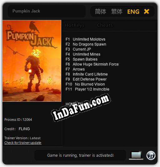 Pumpkin Jack: TRAINER AND CHEATS (V1.0.3)