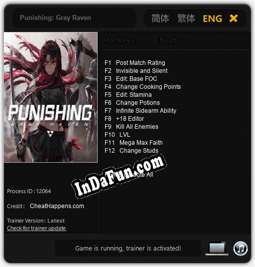 Punishing: Gray Raven: Cheats, Trainer +12 [CheatHappens.com]