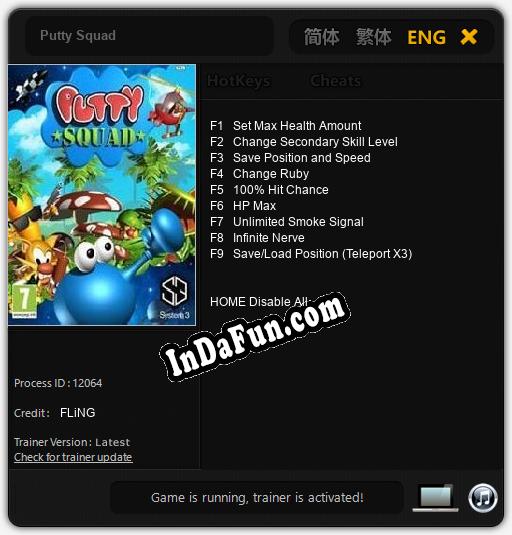 Putty Squad: TRAINER AND CHEATS (V1.0.14)