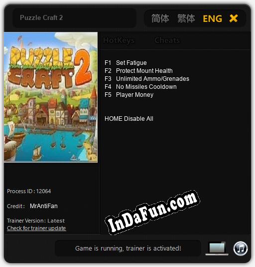 Trainer for Puzzle Craft 2 [v1.0.8]