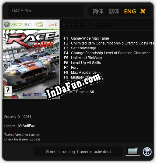 Trainer for RACE Pro [v1.0.2]