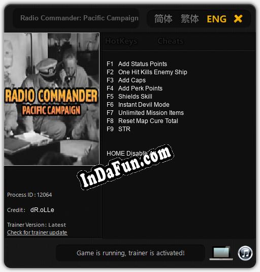 Radio Commander: Pacific Campaign: TRAINER AND CHEATS (V1.0.59)