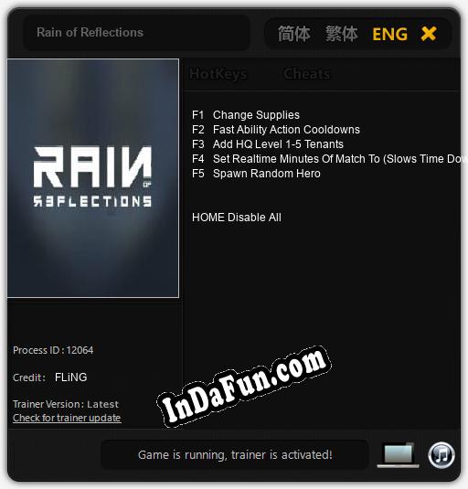 Rain of Reflections: Cheats, Trainer +5 [FLiNG]