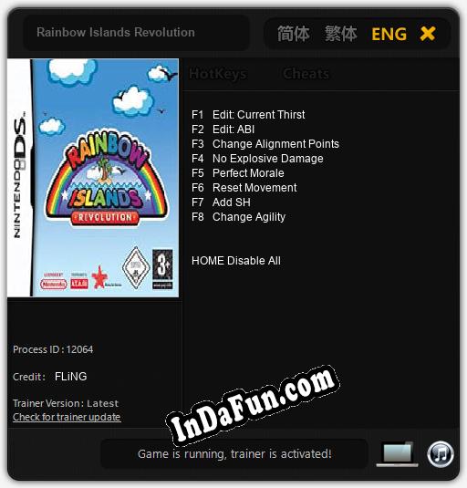 Rainbow Islands Revolution: Cheats, Trainer +8 [FLiNG]