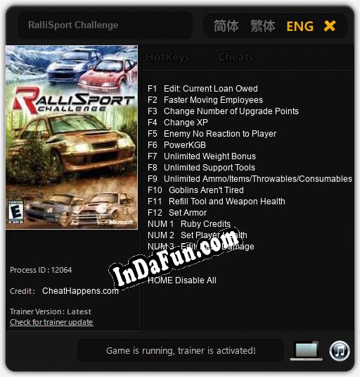 RalliSport Challenge: Trainer +15 [v1.4]