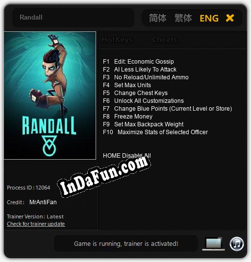 Randall: Trainer +10 [v1.2]