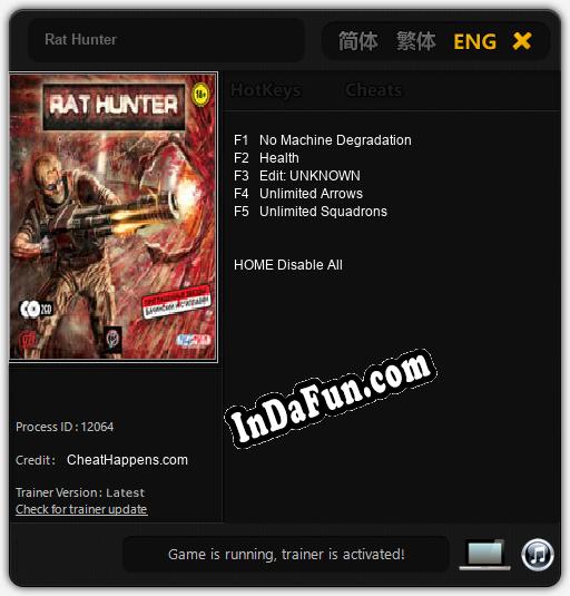 Rat Hunter: TRAINER AND CHEATS (V1.0.78)