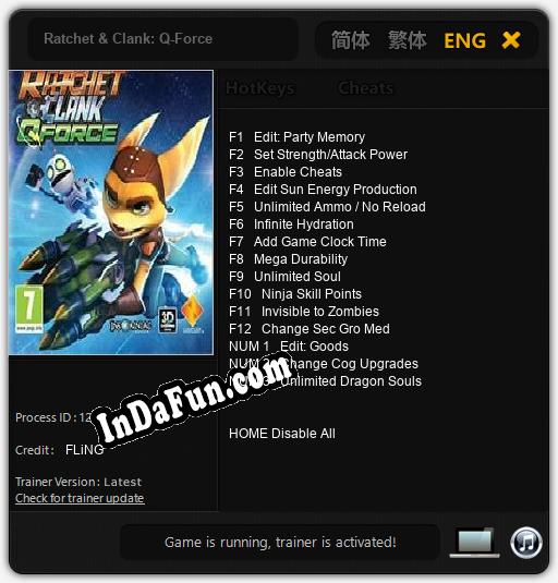 Ratchet & Clank: Q-Force: Cheats, Trainer +15 [FLiNG]