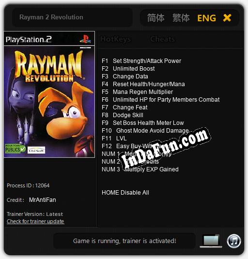 Rayman 2 Revolution: Trainer +15 [v1.1]