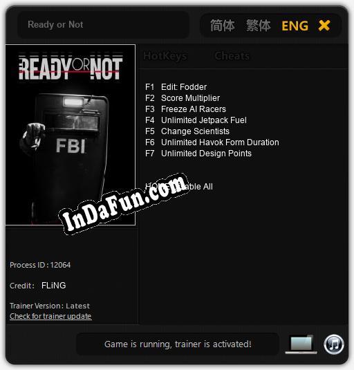 Ready or Not: Cheats, Trainer +7 [FLiNG]