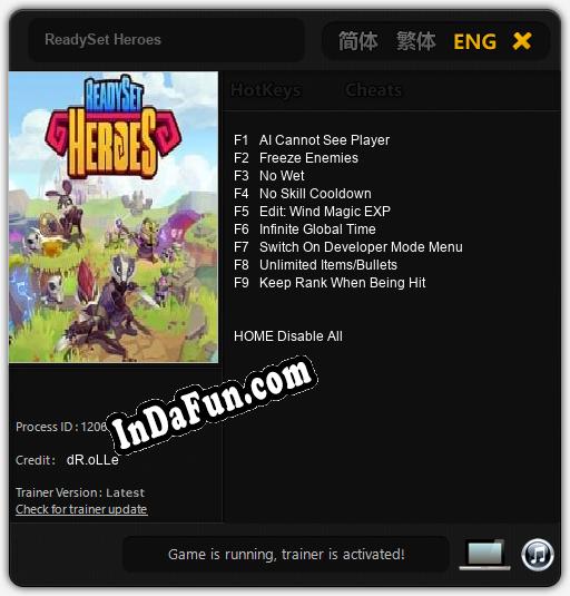 Trainer for ReadySet Heroes [v1.0.3]
