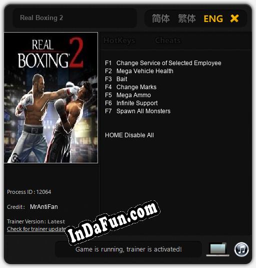Real Boxing 2: TRAINER AND CHEATS (V1.0.31)