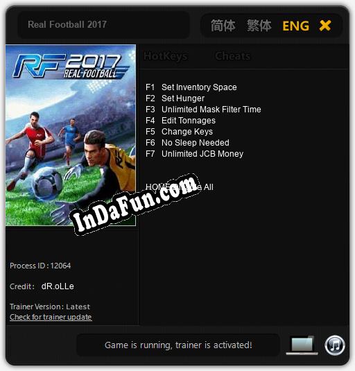 Real Football 2017: Cheats, Trainer +7 [dR.oLLe]