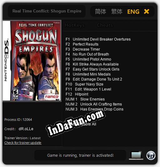 Real Time Conflict: Shogun Empires: TRAINER AND CHEATS (V1.0.24)