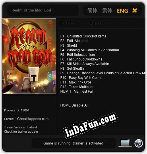 Realm of the Mad God: TRAINER AND CHEATS (V1.0.47)