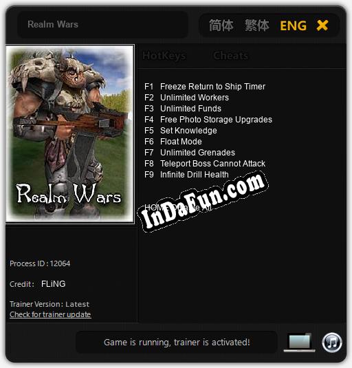 Realm Wars: Trainer +9 [v1.2]