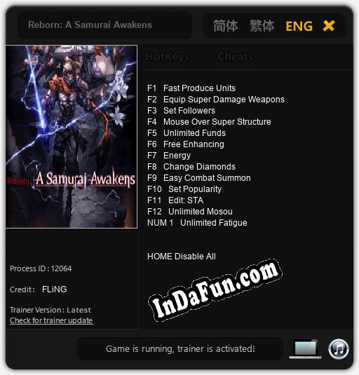 Reborn: A Samurai Awakens: Trainer +13 [v1.5]