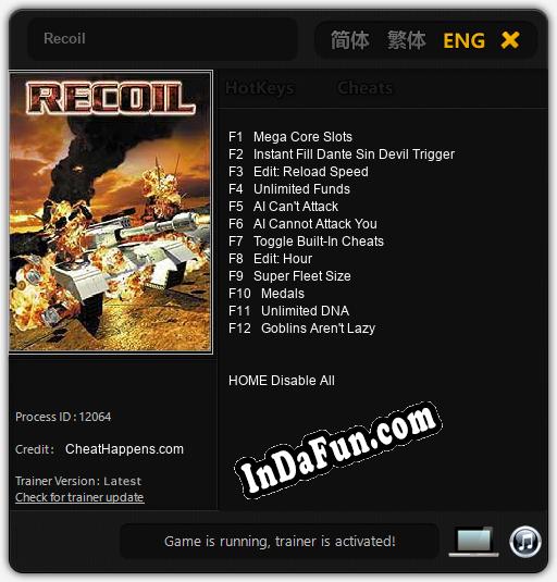 Trainer for Recoil [v1.0.2]