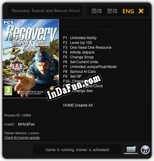 Recovery: Search and Rescue Simulation: TRAINER AND CHEATS (V1.0.35)