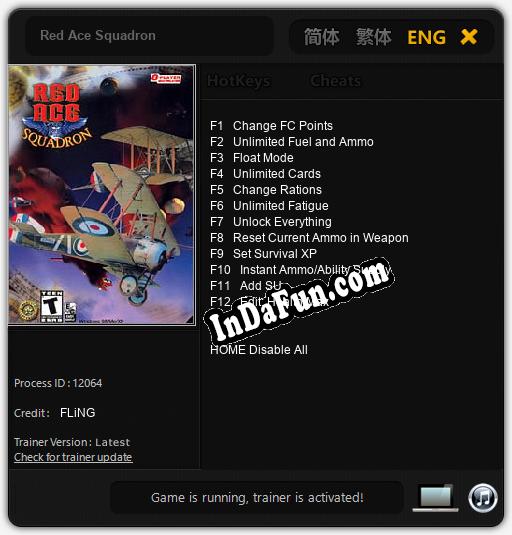 Red Ace Squadron: Trainer +12 [v1.3]