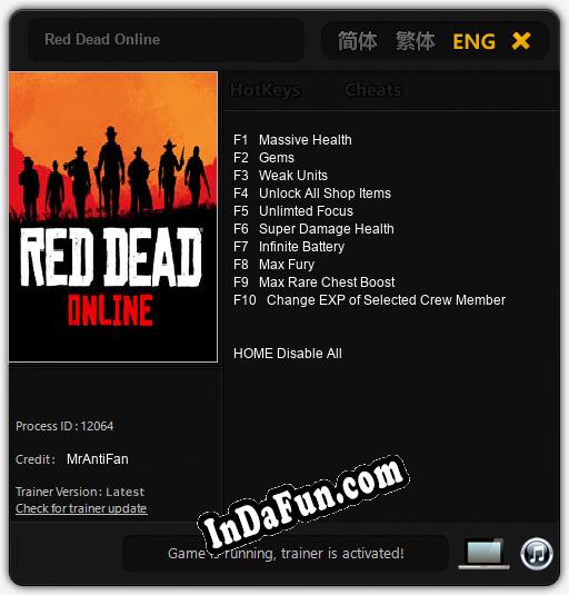 Red Dead Online: Cheats, Trainer +10 [MrAntiFan]
