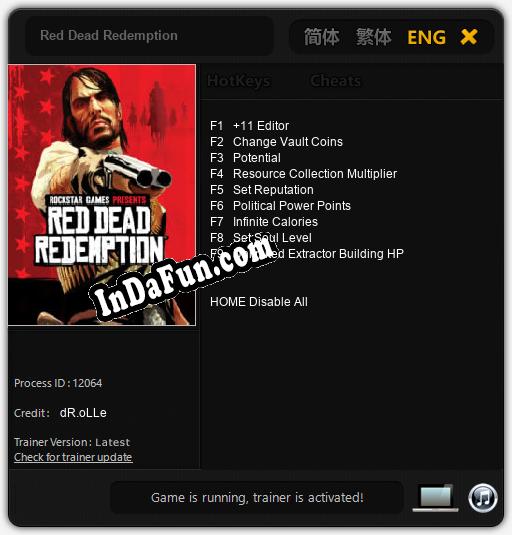 Red Dead Redemption: Cheats, Trainer +9 [dR.oLLe]