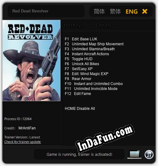 Red Dead Revolver: TRAINER AND CHEATS (V1.0.30)