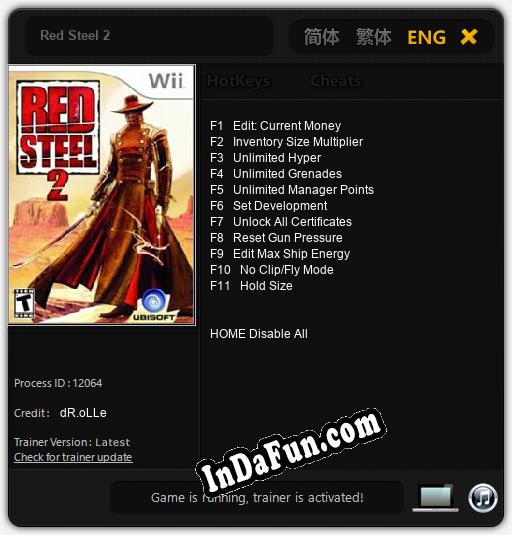 Red Steel 2: TRAINER AND CHEATS (V1.0.35)