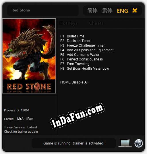 Red Stone: Cheats, Trainer +8 [MrAntiFan]