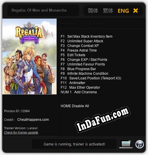 Regalia: Of Men and Monarchs: Trainer +13 [v1.6]