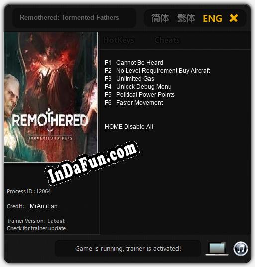 Trainer for Remothered: Tormented Fathers [v1.0.7]