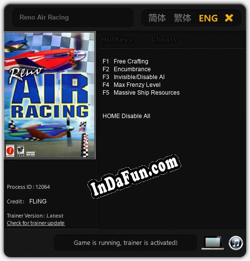 Trainer for Reno Air Racing [v1.0.7]