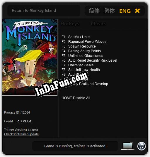 Trainer for Return to Monkey Island [v1.0.6]