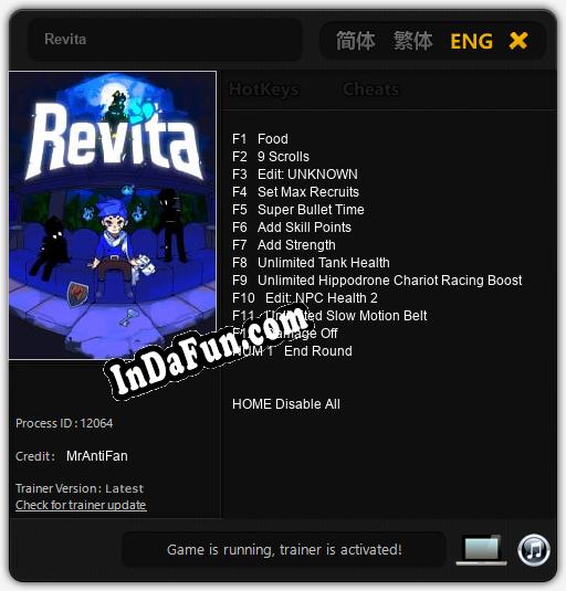 Revita: TRAINER AND CHEATS (V1.0.63)