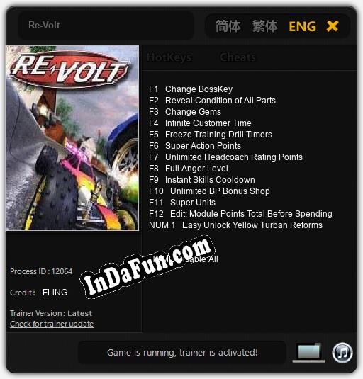 Re-Volt: Trainer +13 [v1.5]