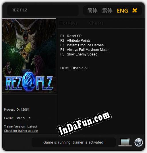 Trainer for REZ PLZ [v1.0.3]