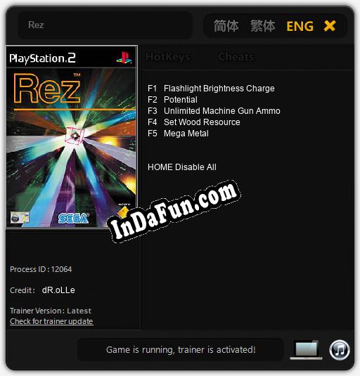 Rez: Trainer +5 [v1.6]