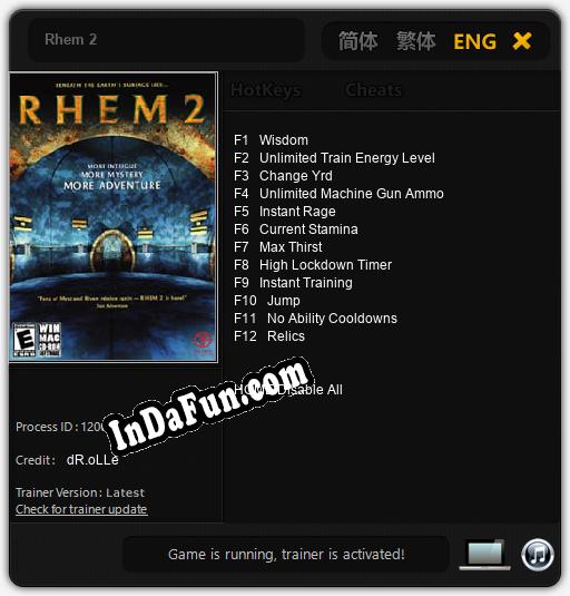 Trainer for Rhem 2 [v1.0.2]