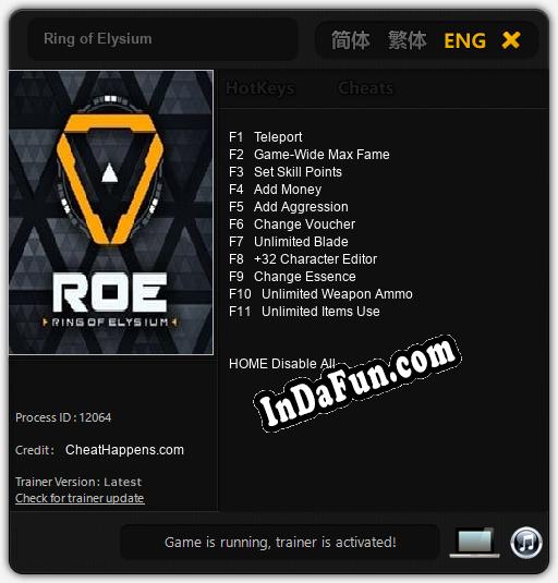 Ring of Elysium: TRAINER AND CHEATS (V1.0.62)