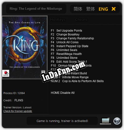 Ring: The Legend of the Nibelungen: Cheats, Trainer +14 [FLiNG]