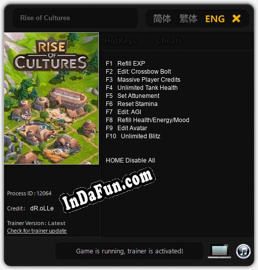 Rise of Cultures: TRAINER AND CHEATS (V1.0.95)