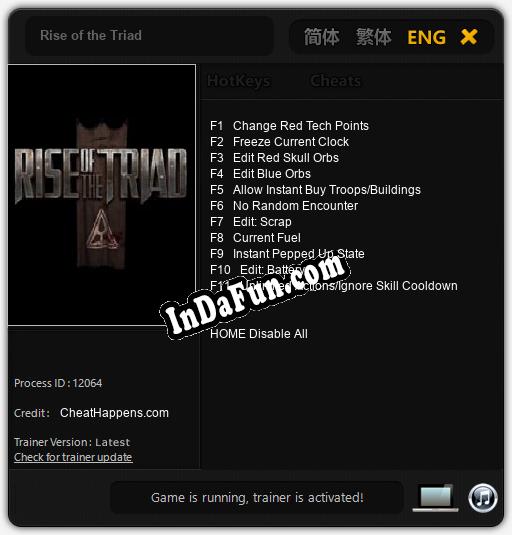 Rise of the Triad: TRAINER AND CHEATS (V1.0.97)