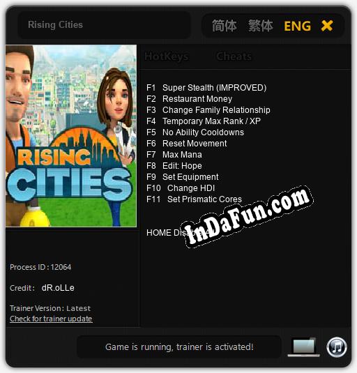 Rising Cities: Cheats, Trainer +11 [dR.oLLe]