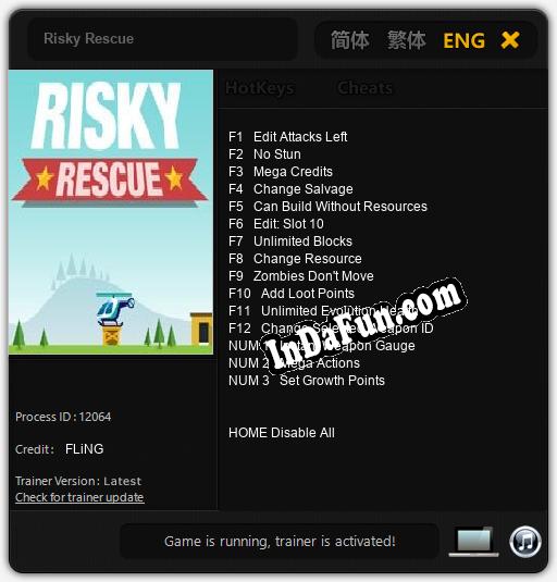 Trainer for Risky Rescue [v1.0.1]