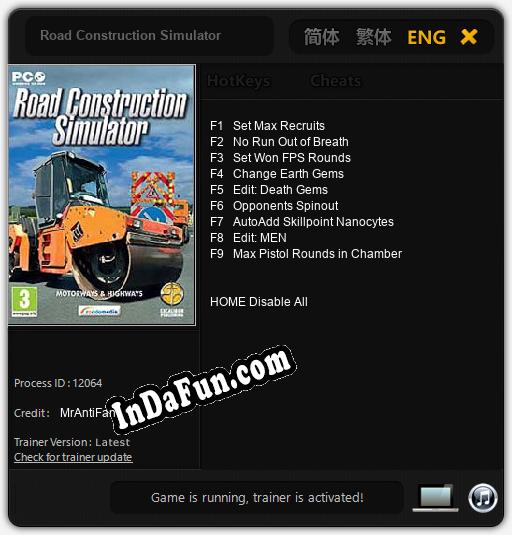 Road Construction Simulator: TRAINER AND CHEATS (V1.0.72)