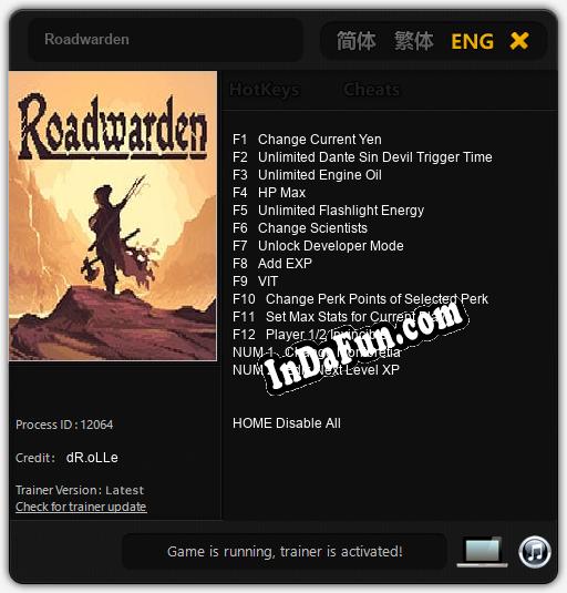 Roadwarden: TRAINER AND CHEATS (V1.0.29)