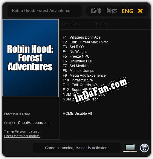 Robin Hood: Forest Adventures: TRAINER AND CHEATS (V1.0.78)