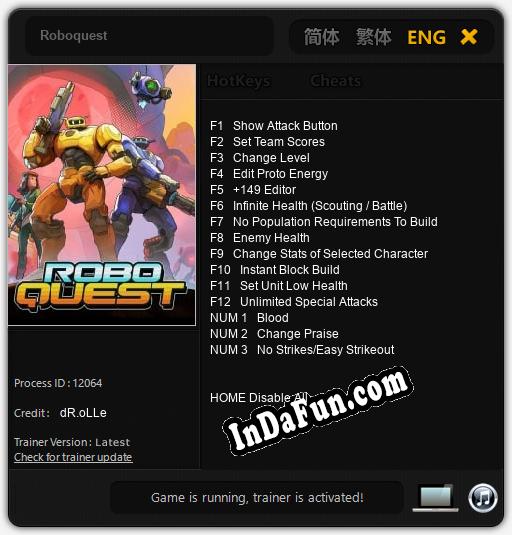 Trainer for Roboquest [v1.0.3]