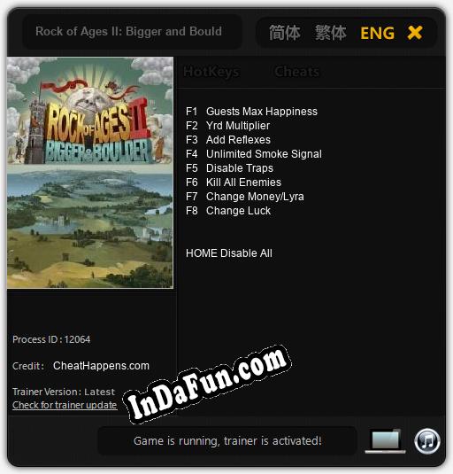 Rock of Ages II: Bigger and Boulder: Cheats, Trainer +8 [CheatHappens.com]