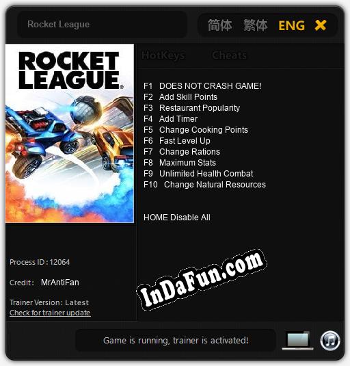 Trainer for Rocket League [v1.0.5]